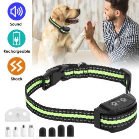 Anti-Bark Dog Collar IP67 Waterproof Beep Electric Shock Rechargeable