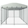 Outdoor Dog Kennel with Roof 315"x157.5"x78.7"