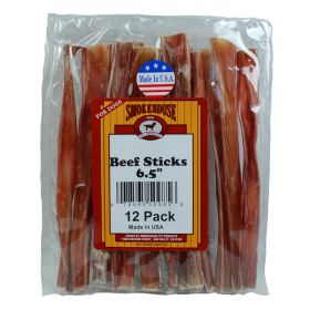 Smokehouse USA Made Beefy Sticks Dog Treats 6.5 in 12 Pack