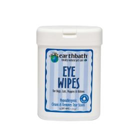 Earthbath Eye Wipes for Dogs; Cats; Puppies; and Kittens; Fragrance Free 25ct