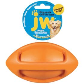 JW Pet iSqueak Funble Dog Toy Football Assorted Medium