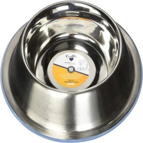 OurPets Premium Stainless Steel NonTip Dog Bowl 1ea-SM
