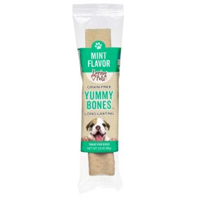 Loving Pets Yummy Bone Mint Flavor Filled Dog Treat Wrapped 2.8 oz