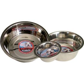 Loving Pets Traditional Stainless Steel Dog Bowl Silver 0.5 Pint