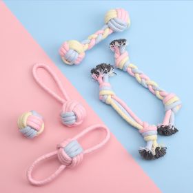 Dog toys molars bite resistant cotton rope ball cotton rope cat dog toys dog toys (Color: Centipede ball)