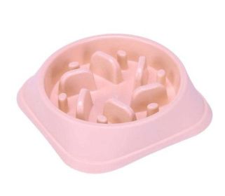 Wholesale Anti-suffocation Pet Dog Feeding Bowl (Color: pink 1)