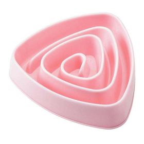 Wholesale Anti-suffocation Pet Dog Feeding Bowl (Color: pink)