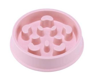 Wholesale Anti-suffocation Pet Dog Feeding Bowl (Color: pink 3)