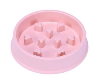 Wholesale Anti-suffocation Pet Dog Feeding Bowl (Color: pink 2)