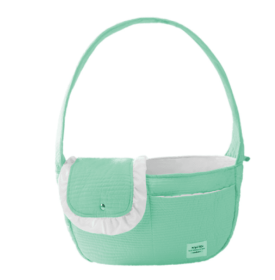 Wholesale pet backpack cat travel shoulder messenger bag (Color: Green)