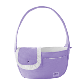 Wholesale pet backpack cat travel shoulder messenger bag (Color: Purple)