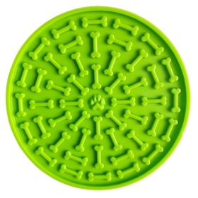 Wholesale Silicone Pet Dog Feeding Pad (Color: Green)