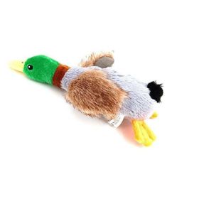 plush duck chewing sound toy (Color: Foot)