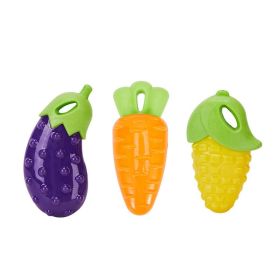 Corn Eggplant Molar Dog Voice Toy (Color: Eggplant)