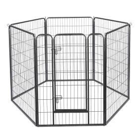 Pet Playpen 6 Panel 32*45in (Color: As Picture)