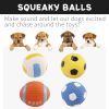 Squeaky Dog Toys; Natural Latex Rubber Dog Balls;  Soft ;  Bouncy & Durable for Small Medium Dogs Puppy Interactive Chew Sound Fetch Play