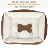 Pet Dog Bed Soft Warm Fleece Puppy Cat Bed Dog Cozy Nest Sofa Bed Cushion Mat S Size